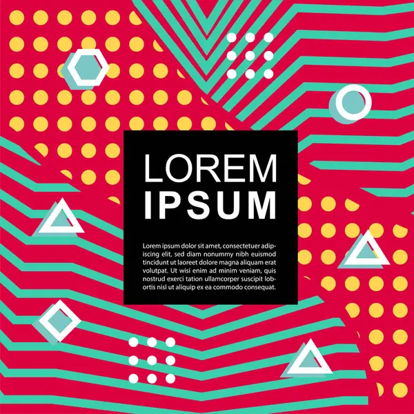 Geometrik şekilli soyut arkaplan vektör çizimleri süslemeler ve çizgili desenler.