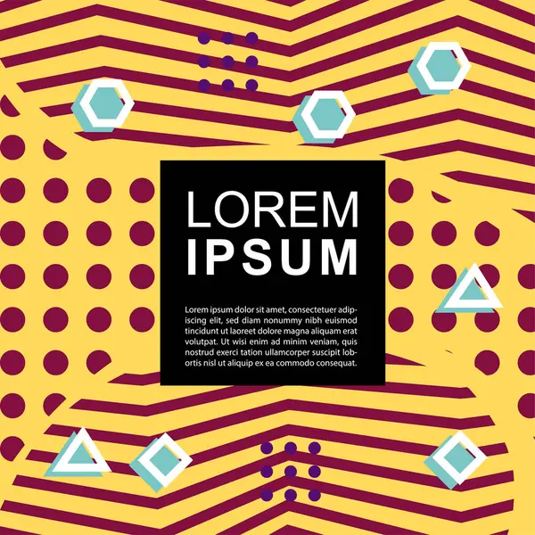 Geometrik şekilli soyut arkaplan vektör çizimleri süslemeler ve çizgili desenler.