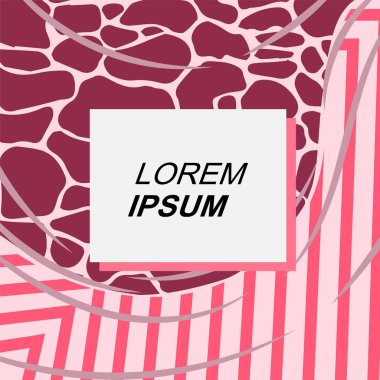 Rastgele eğriler, doku ve dalgalı şekilli soyut arkaplan vektör çizimi. 