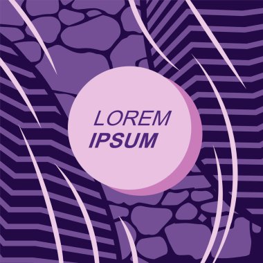 Rastgele eğriler, doku ve dalgalı şekilli soyut arkaplan vektör çizimi. 