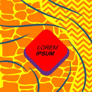 Rastgele eğriler, doku ve dalgalı şekilli soyut arkaplan vektör çizimi. 