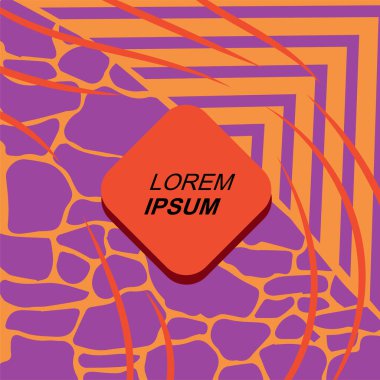 Rastgele eğriler, doku ve dalgalı şekilli soyut arkaplan vektör çizimi. 