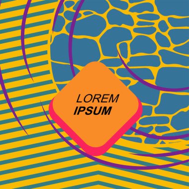 Rastgele eğriler, doku ve dalgalı şekilli soyut arkaplan vektör çizimi. 