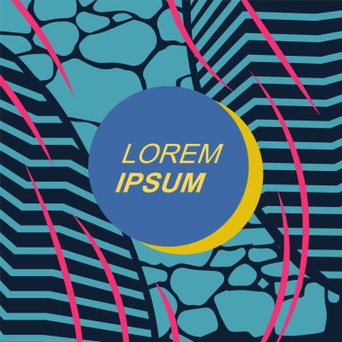 Rastgele eğriler, doku ve dalgalı şekilli soyut arkaplan vektör çizimi. 