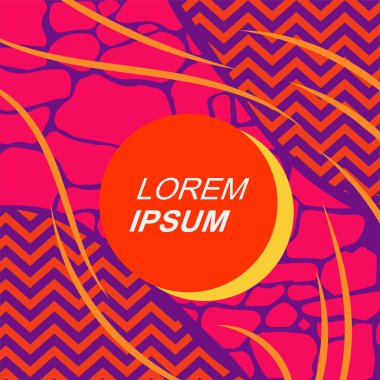 Rastgele eğriler, doku ve dalgalı şekilli soyut arkaplan vektör çizimi. 