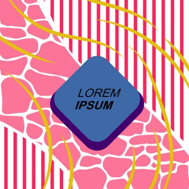 Rastgele eğriler, doku ve dalgalı şekilli soyut arkaplan vektör çizimi. 