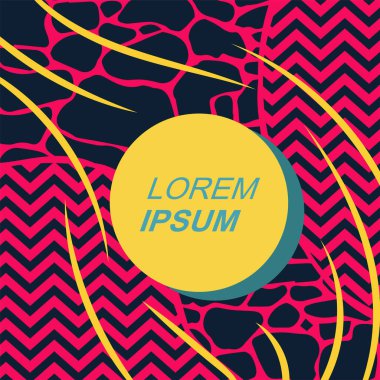 Rastgele eğriler, doku ve dalgalı şekilli soyut arkaplan vektör çizimi. 