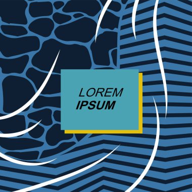 Rastgele eğriler, doku ve dalgalı şekilli soyut arkaplan vektör çizimi. 