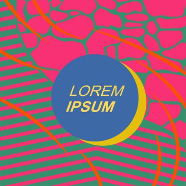 Rastgele eğriler, doku ve dalgalı şekilli soyut arkaplan vektör çizimi. 