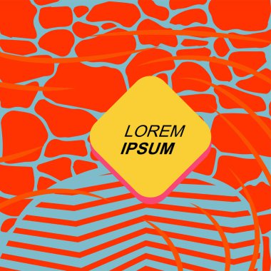 Rastgele eğriler, doku ve dalgalı şekilli soyut arkaplan vektör çizimi. 