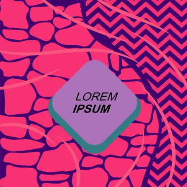 Rastgele eğriler, doku ve dalgalı şekilli soyut arkaplan vektör çizimi. 