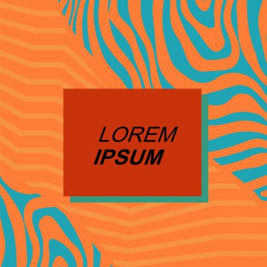 Çizgili doku ve dalgalı şekillerin soyut arkaplanı. Soyut arkaplan vektör sanatı.