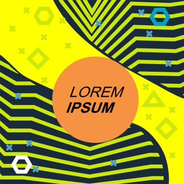 Çizgili doku ve dalgalı şekillerin soyut arkaplanı. Soyut arkaplan vektör sanatı.