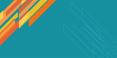 Modern Soyut Mozaik Geometrik Şekiller ve Süslü Vektör Tasarımı. Geometrik şekillerin mozaiğiyle soyut arkaplan.