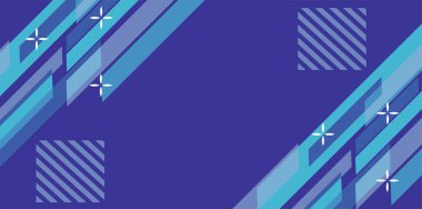 Modern Soyut Mozaik Geometrik Şekiller ve Süslü Vektör Tasarımı. Geometrik şekillerin mozaiğiyle soyut arkaplan.