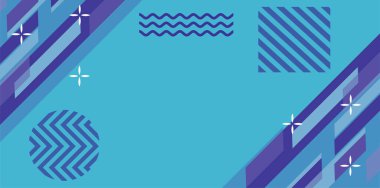 Modern Soyut Mozaik Geometrik Şekiller ve Süslü Vektör Tasarımı. Geometrik şekillerin mozaiğiyle soyut arkaplan.