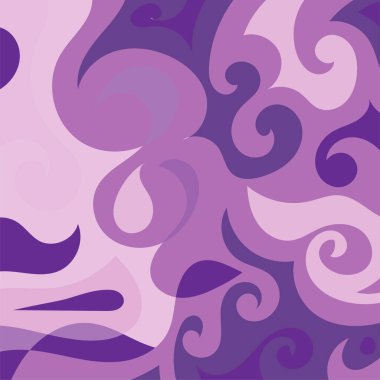 Girdap kıvrımlı doku süslemeleriyle soyut kare arkaplan.