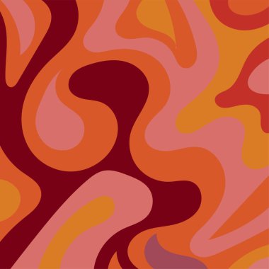 Girdap kıvrımlı doku süslemeleriyle soyut kare arkaplan.