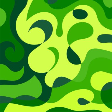 Girdap kıvrımlı doku süslemeleriyle soyut kare arkaplan.