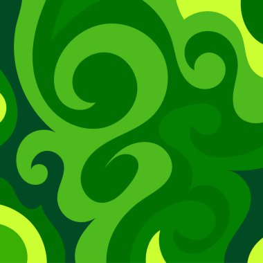 Girdap kıvrımlı doku süslemeleriyle soyut kare arkaplan.