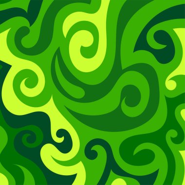 Girdap kıvrımlı doku süslemeleriyle soyut kare arkaplan.