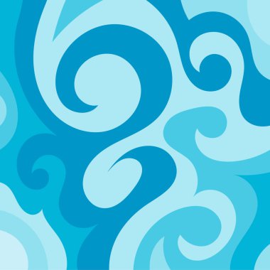 Girdap kıvrımlı doku süslemeleriyle soyut kare arkaplan.