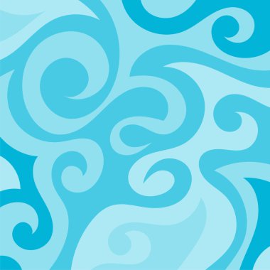 Girdap kıvrımlı doku süslemeleriyle soyut kare arkaplan.