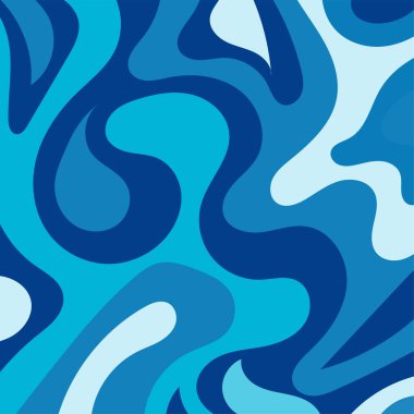 Girdap kıvrımlı doku süslemeleriyle soyut kare arkaplan.