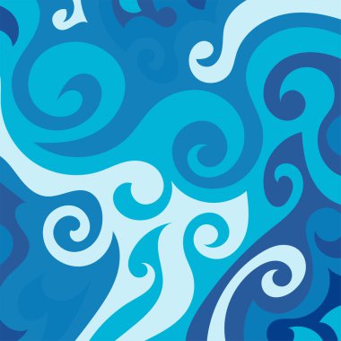 Girdap kıvrımlı doku süslemeleriyle soyut kare arkaplan.