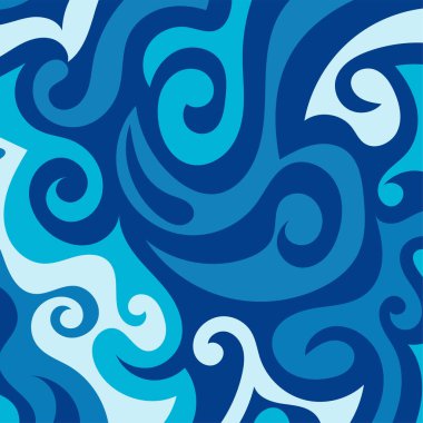 Girdap kıvrımlı doku süslemeleriyle soyut kare arkaplan.