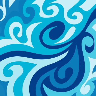 Girdap kıvrımlı doku süslemeleriyle soyut kare arkaplan.