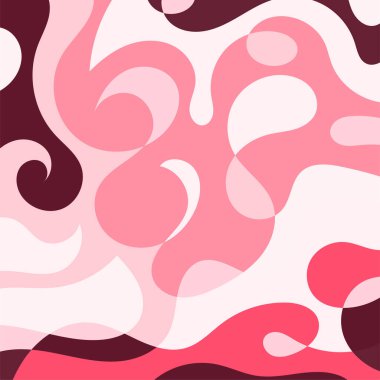 Girdap kıvrımlı doku süslemeleriyle soyut kare arkaplan.