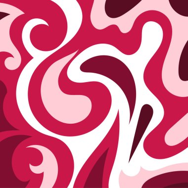 Girdap kıvrımlı doku süslemeleriyle soyut kare arkaplan.