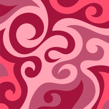 Girdap kıvrımlı doku süslemeleriyle soyut kare arkaplan.