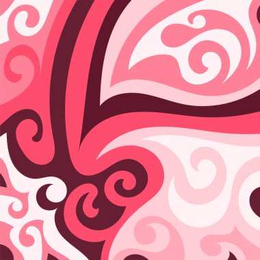 Girdap kıvrımlı doku süslemeleriyle soyut kare arkaplan.