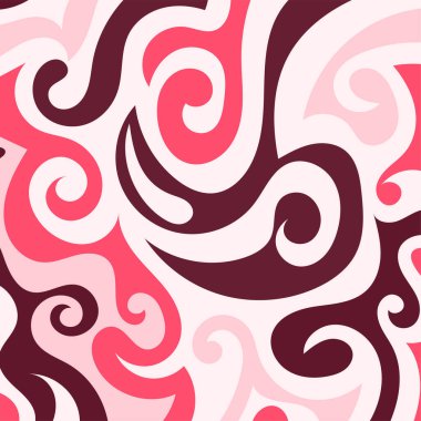 Girdap kıvrımlı doku süslemeleriyle soyut kare arkaplan.