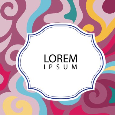 Çeşitli renklerin kıvrımlı girdaplarıyla soyut bir arkaplan. Akan girdaplarla soyut arkaplan ve boşluğu kopyala. Metin alanı olan soyut arkaplan.