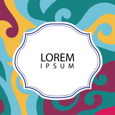 Çeşitli renklerin kıvrımlı girdaplarıyla soyut bir arkaplan. Akan girdaplarla soyut arkaplan ve boşluğu kopyala. Metin alanı olan soyut arkaplan.