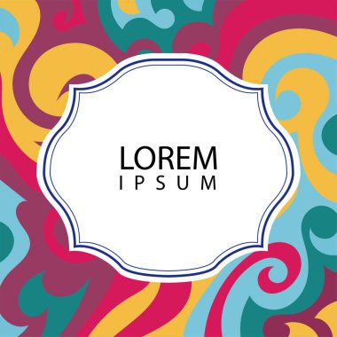 Çeşitli renklerin kıvrımlı girdaplarıyla soyut bir arkaplan. Akan girdaplarla soyut arkaplan ve boşluğu kopyala. Metin alanı olan soyut arkaplan.