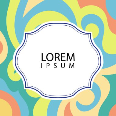 Çeşitli renklerin kıvrımlı girdaplarıyla soyut bir arkaplan. Akan girdaplarla soyut arkaplan ve boşluğu kopyala. Metin alanı olan soyut arkaplan.
