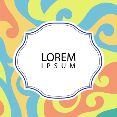 Çeşitli renklerin kıvrımlı girdaplarıyla soyut bir arkaplan. Akan girdaplarla soyut arkaplan ve boşluğu kopyala. Metin alanı olan soyut arkaplan.
