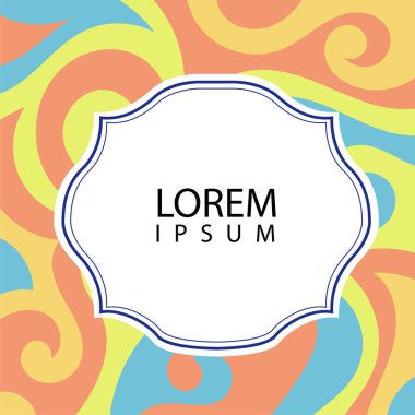 Çeşitli renklerin kıvrımlı girdaplarıyla soyut bir arkaplan. Akan girdaplarla soyut arkaplan ve boşluğu kopyala. Metin alanı olan soyut arkaplan.