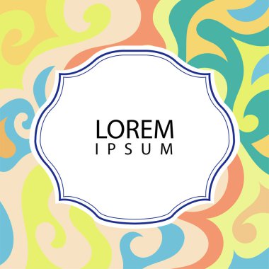 Çeşitli renklerin kıvrımlı girdaplarıyla soyut bir arkaplan. Akan girdaplarla soyut arkaplan ve boşluğu kopyala. Metin alanı olan soyut arkaplan.