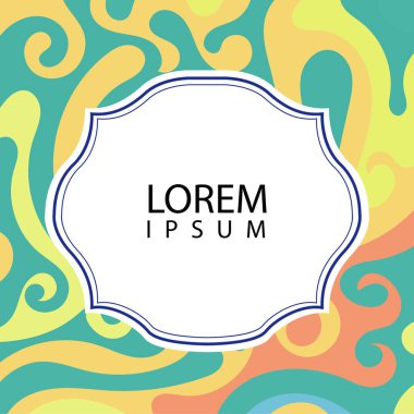 Çeşitli renklerin kıvrımlı girdaplarıyla soyut bir arkaplan. Akan girdaplarla soyut arkaplan ve boşluğu kopyala. Metin alanı olan soyut arkaplan.