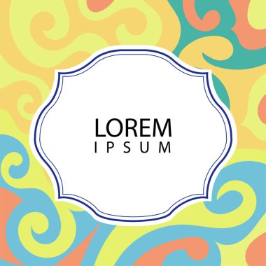 Çeşitli renklerin kıvrımlı girdaplarıyla soyut bir arkaplan. Akan girdaplarla soyut arkaplan ve boşluğu kopyala. Metin alanı olan soyut arkaplan.