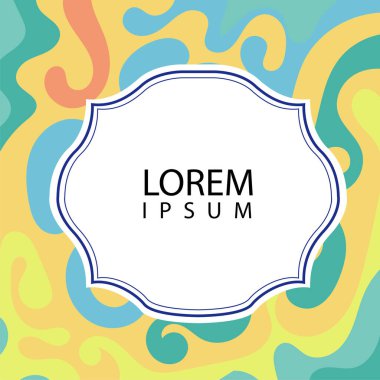 Çeşitli renklerin kıvrımlı girdaplarıyla soyut bir arkaplan. Akan girdaplarla soyut arkaplan ve boşluğu kopyala. Metin alanı olan soyut arkaplan.