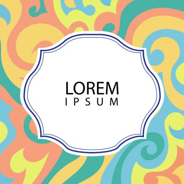 Çeşitli renklerin kıvrımlı girdaplarıyla soyut bir arkaplan. Akan girdaplarla soyut arkaplan ve boşluğu kopyala. Metin alanı olan soyut arkaplan.