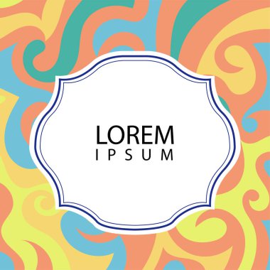 Çeşitli renklerin kıvrımlı girdaplarıyla soyut bir arkaplan. Akan girdaplarla soyut arkaplan ve boşluğu kopyala. Metin alanı olan soyut arkaplan.