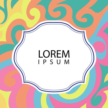 Çeşitli renklerin kıvrımlı girdaplarıyla soyut bir arkaplan. Akan girdaplarla soyut arkaplan ve boşluğu kopyala. Metin alanı olan soyut arkaplan.