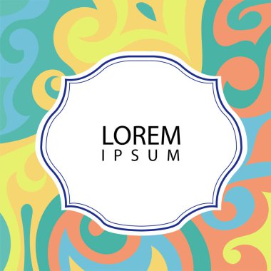 Çeşitli renklerin kıvrımlı girdaplarıyla soyut bir arkaplan. Akan girdaplarla soyut arkaplan ve boşluğu kopyala. Metin alanı olan soyut arkaplan.